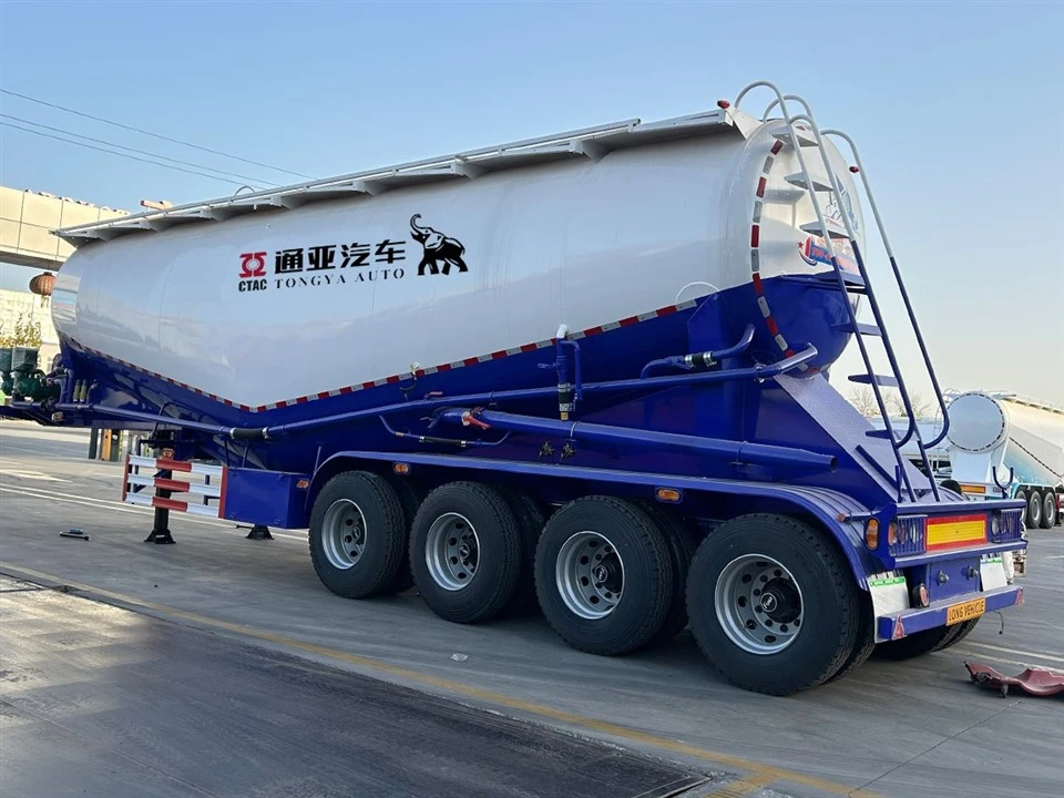 4 Axle Bulk Cement Tanker Semi Trailer With Air Suspension best
