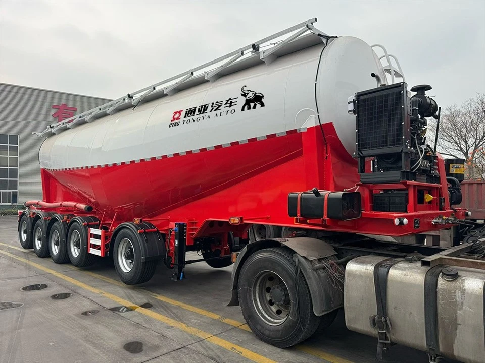 5 Dingil 66 Litre Dökme Çimento Tankeri Yarı Römork