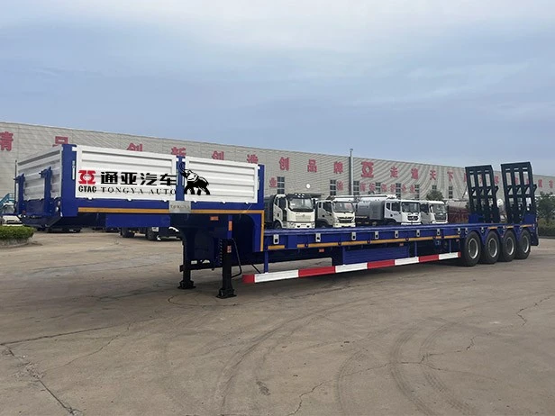 Merdivenli 80t düşük yatak yarı römork